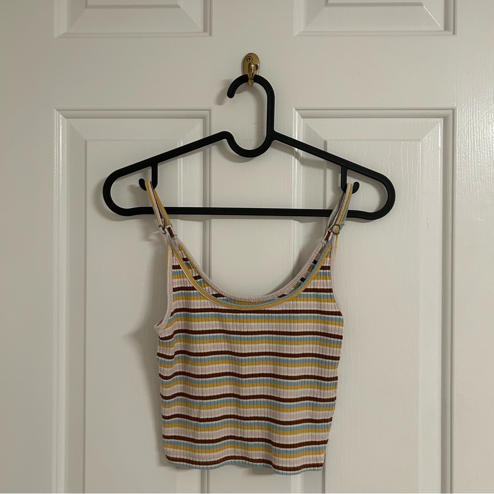 O'Neill Cream Fitted Ribbed Tank Top
